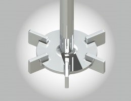 stirrer rushton disc turbine with vertical blades