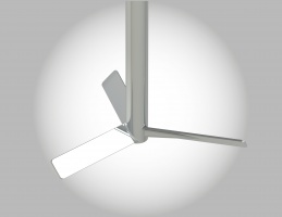 stirrer turbine with blades inclined at 45 °